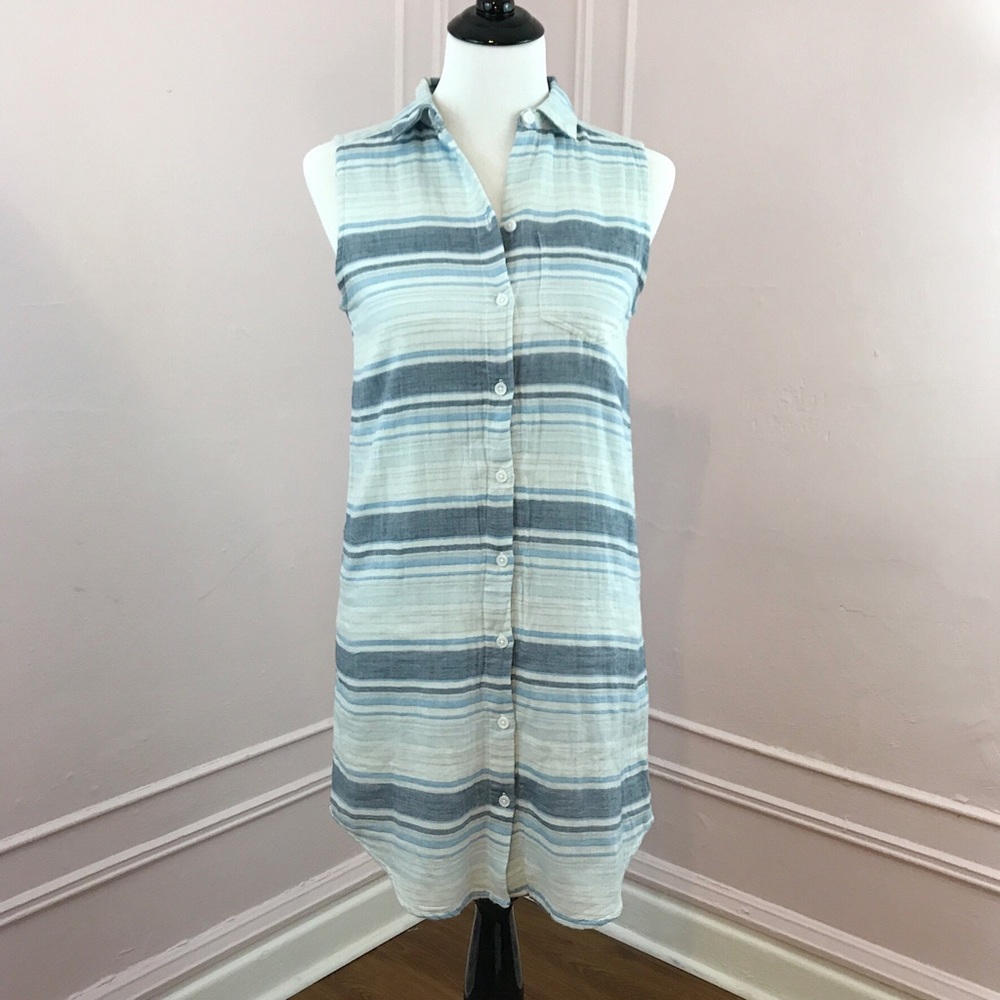 Beach Lunch Lounge Button Down Shift Dress